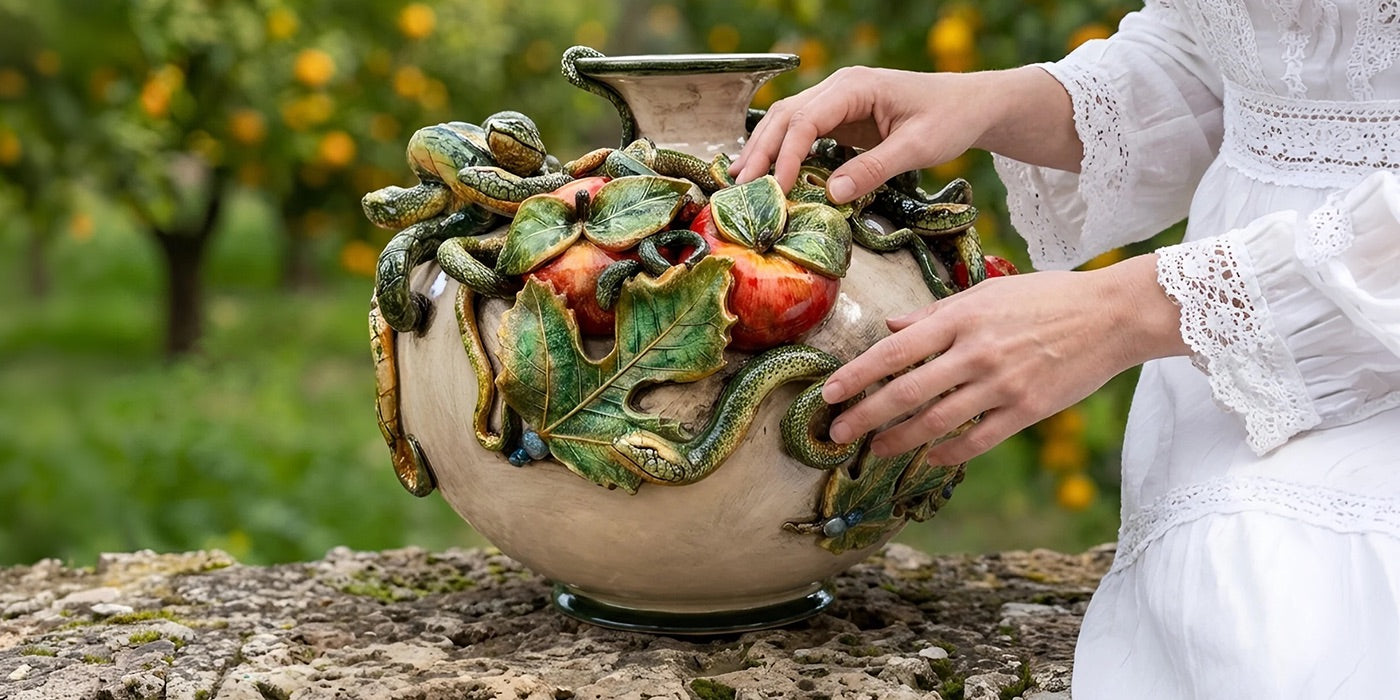 I Giardini dell’Eden: Viaggio tra Mito, Arte e Bellezza nella Nuova Collezione di Ceramiche Sofia - Moorish Head