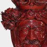 Ceramic Head with pomegranate h 40 bordeaux line male  - 2