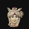 Ceramic Head with pomegranates h 25 ivory line female - Sofia Ceramic  - 1