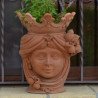 Testa h 40 limoni grezza in terracotta femmina  - 3