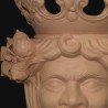 Ceramic Head with lemons h 40 terracotta male  - 2