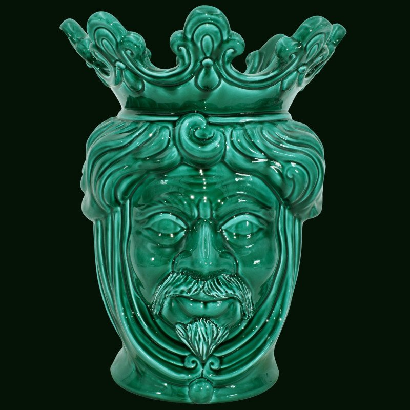 Modern Sicilian ceramic "Moor's head" from Caltagirone.  - 1