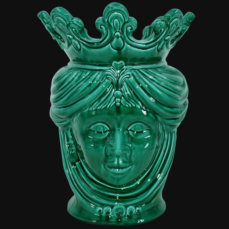 Modern Sicilian ceramic "Moor's head" from Caltagirone.  - 1