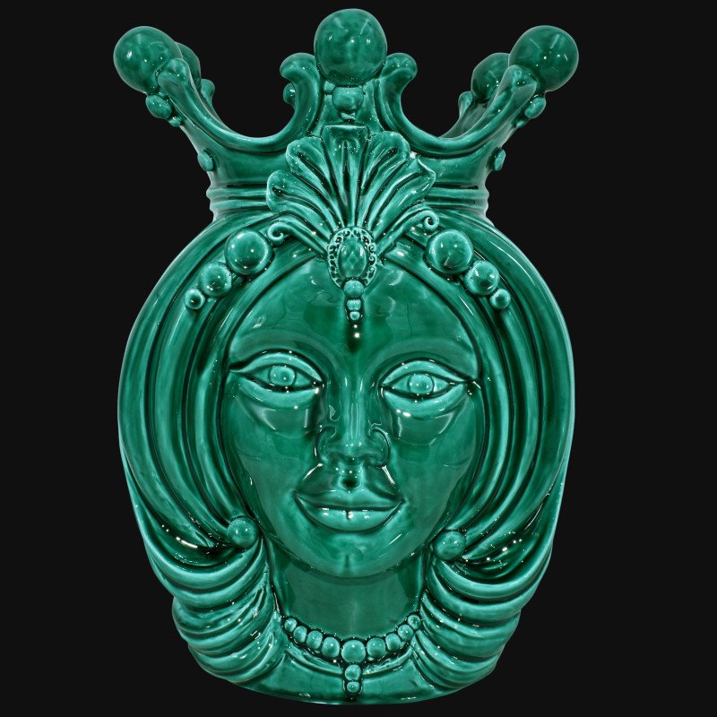 Modern Sicilian ceramic "Moor's head" from Caltagirone.  - 1