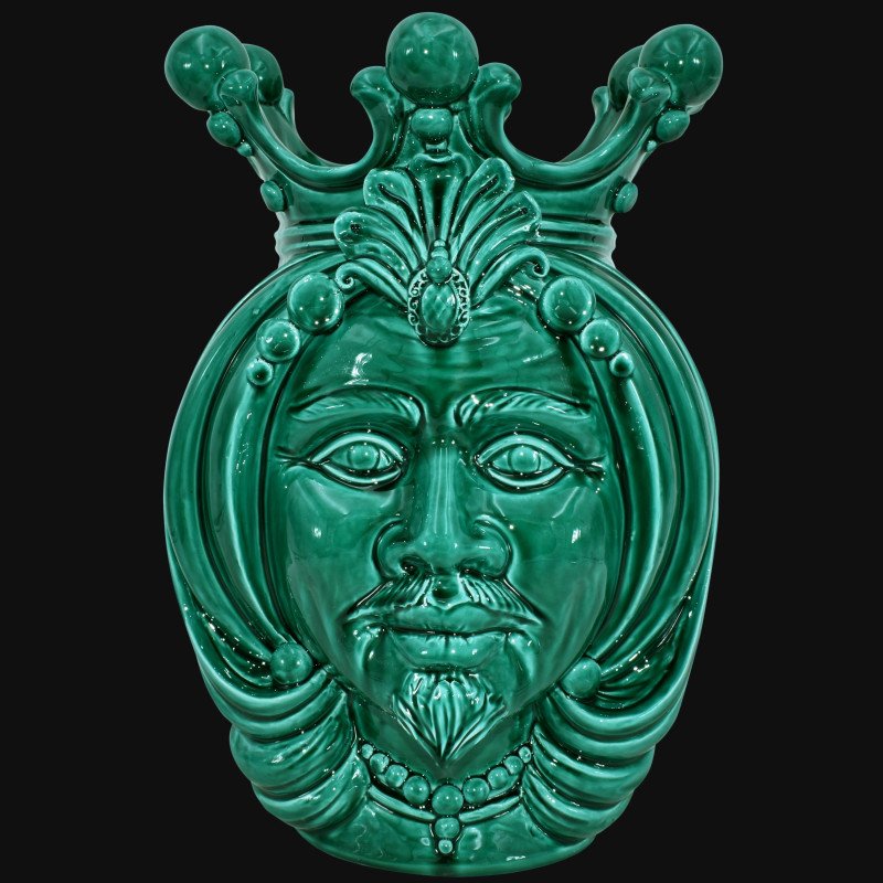 Modern Sicilian ceramic "Moor's head" from Caltagirone.  - 1