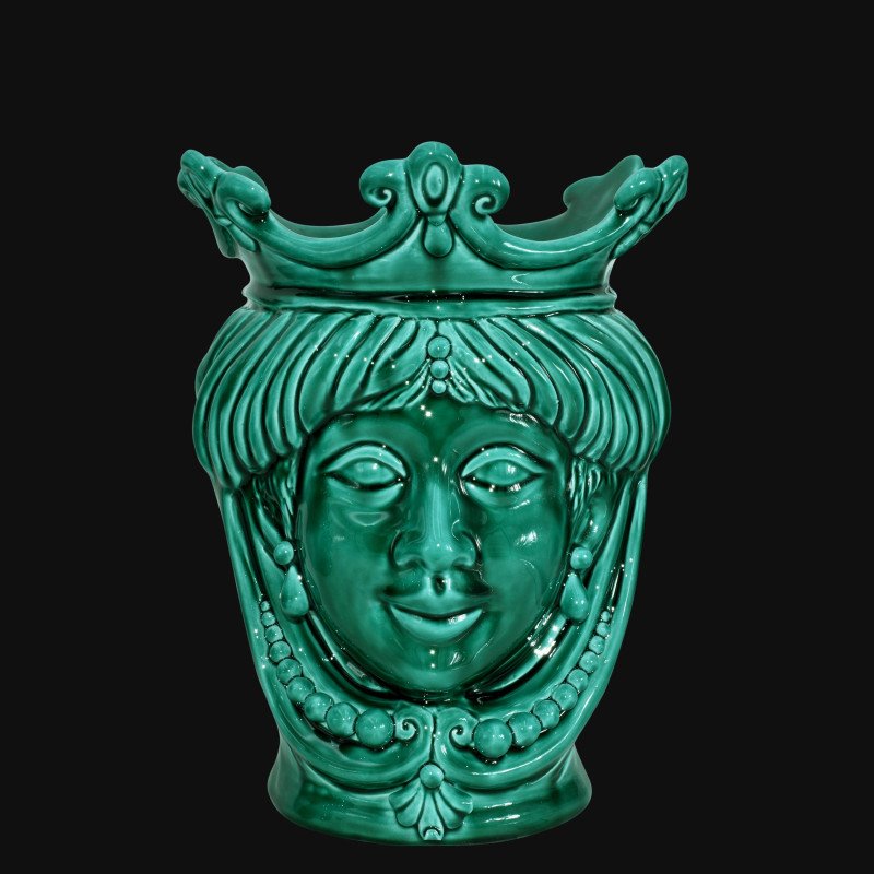 Modern Sicilian ceramic "Moor's head" from Caltagirone.  - 1