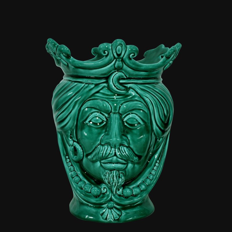 Modern Sicilian ceramic "Moor's head" from Caltagirone.  - 1