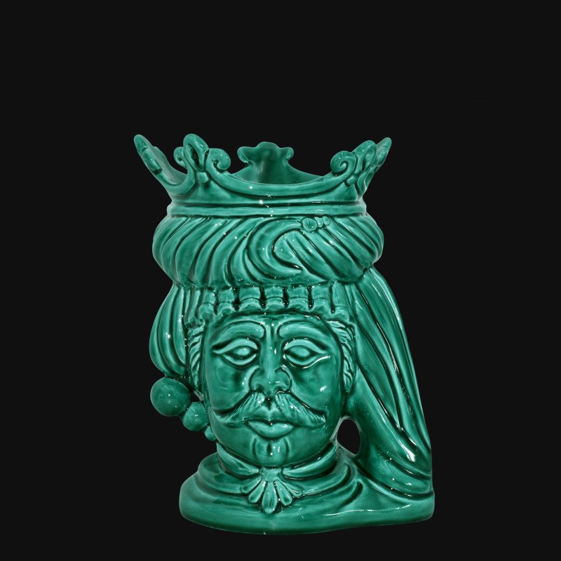 Modern Sicilian ceramic "Moor's head" from Caltagirone.  - 1