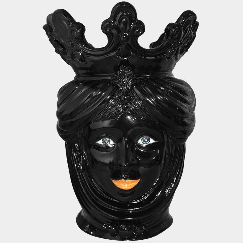 Sicilian ceramic "Moor's head" from Caltagirone.  - 1