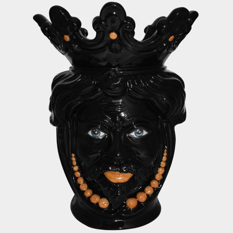 Sicilian ceramic "Moor's head" from Caltagirone.  - 1