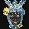 Sicilian ceramic "Moor's head" with sicilian lemons from Caltagirone  - 1