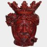 Ceramic Head with pomegranate h 40 bordeaux line male  - 1