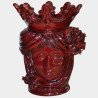 Ceramic Head with pomegranate h 40 bordeaux line female  - 1