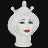 Testa h 30 Nacre donna - Modern Moorish heads Sofia Ceramiche  - 1