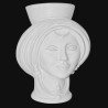 Testa h 30 White Line donna - Modern Moorish heads Sofia Ceramiche  - 1