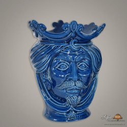 Sicilian ceramic "Moor's head" from Caltagirone.  - 1