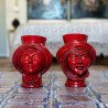 Testa h 30 Integral Red man - Modern Moorish heads Sofia Ceramiche  - 2