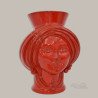 Testa h 30 Integral Red donna - Modern Moorish heads Sofia Ceramiche  - 1