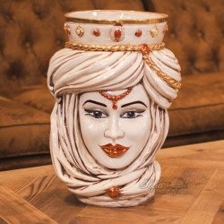 Modern Sicilian ceramic "Moor's head" from Caltagirone  - 1