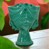 Testa Uomo in Ceramica Caltagirone | Zahira Verde Smeraldo 30cm  - 2