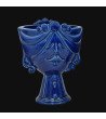 Ceramic Female Head Caltagirone | Zahira Deep Blue 30cm - Moorish H...