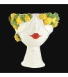 Testa di Moro con limoni "Zahira" donna | White and Lemon 30 cm | T...