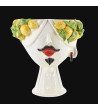 Moro head with lemons "Zahira" man | White and Lemon 30 cm - Mooris...