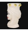 Dark brown h 45 turban White and Lemon female - Moorish Head | Sici...