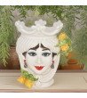 Head h 25 cm White and Lemon female - Moorish Head | Sicilian Moor ...