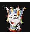 Moorhead "Aisha" 25 cm White and Colour - Sicilian Ceramic Woman's ...