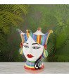 Moorhead "Aisha" 25 cm White and Colour - Sicilian Ceramic Woman's ...