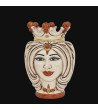 Ceramic Female Head Caltagirone Mother of Pearl, Gold & Lusters wit...