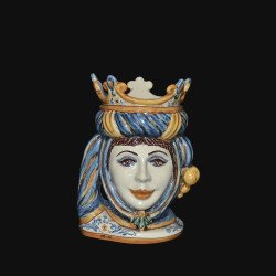 Ceramic head h 20 blue/orange female  - 1