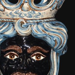 Sicilian ceramic "Moor's head" from Caltagirone.  - 2