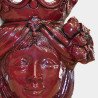 Ceramic Head with lemons h 40 bordeaux female  - 2