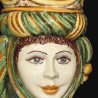 Ceramic Head h 20 green/orange female  - 2