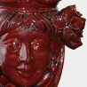 Ceramic Head with lemons h 25 bordeaux female  - 2