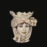 Ceramic Head with lemons h 25 ivory line female  - 1