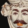 Ceramic Head with lemons h 25 ivory line male  - 2