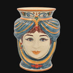Testa di Moro h 33 cm - Femmina senza corona, Decoro Sicily