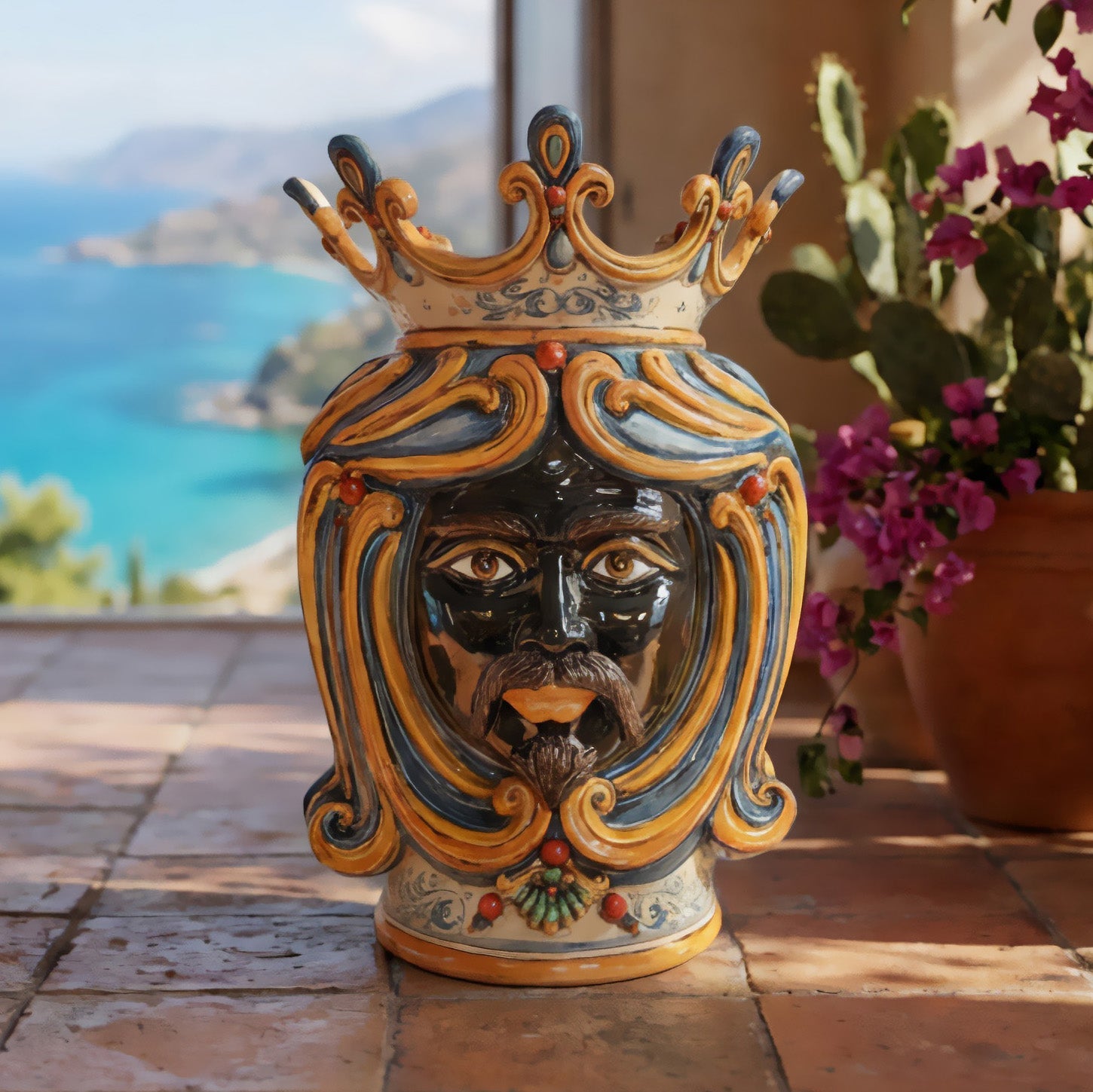 12.MBA089ch60cm - Moorish Head