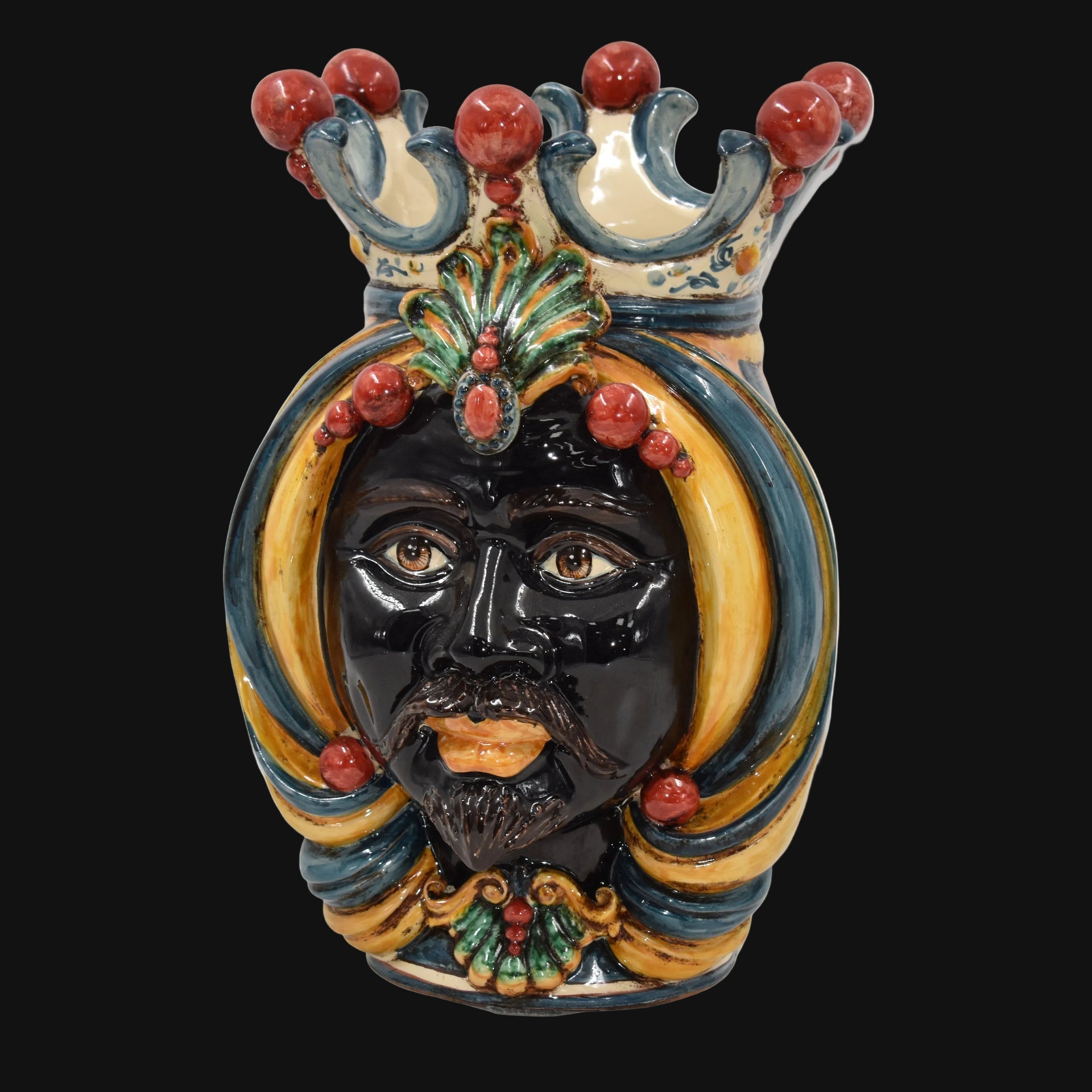 Testa di Moro, Maschio Moro, Decoro Sicily. Ceramica siciliana di Caltagirone, Sofia