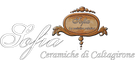 Sofia Ceramica di Caltagirone logo with ornate ceramic plaque and script typography