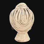 Testa sognia h 40 madreperla antichizzato oro lustri femmina viso lucido - Ceramiche di Caltagirone Sofia